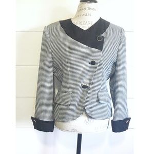 vintage • Executive Collection houndstooth blazer